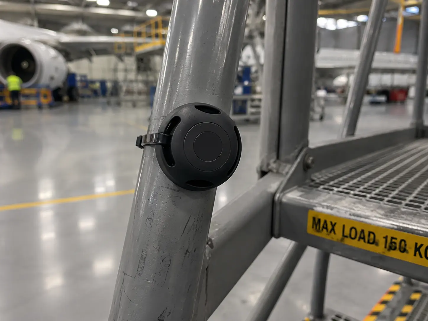 Cable ties and straps — asset tag on tubular maintenance equipment