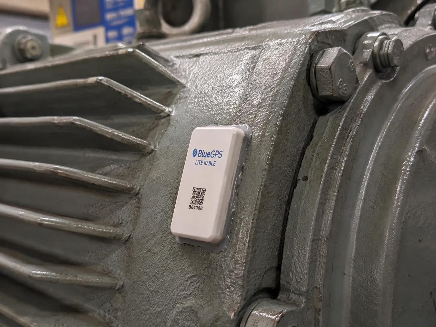 Structural adhesive or epoxy — permanently bonded asset tag