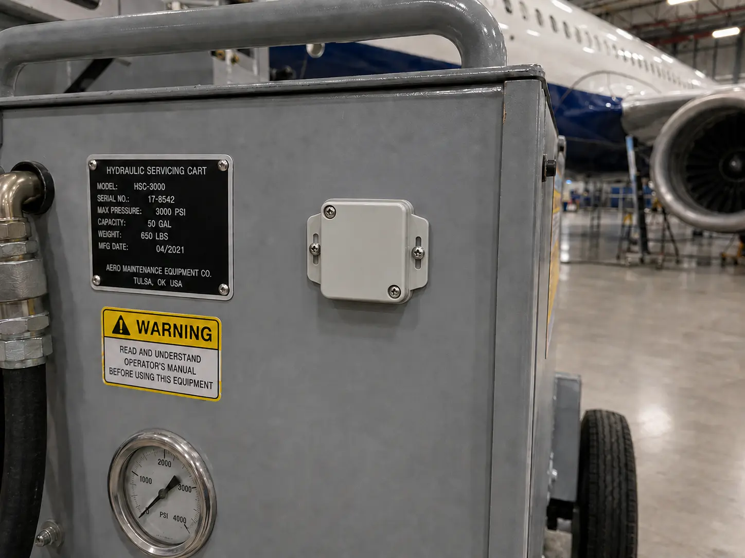 Screws and bolts — rugged tag on mobile equipment